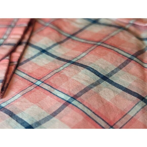 Janie And Jack Boys Size 4 Light Colored Button Down Plaid Shirt Long Sleeve - Picture 2 of 13